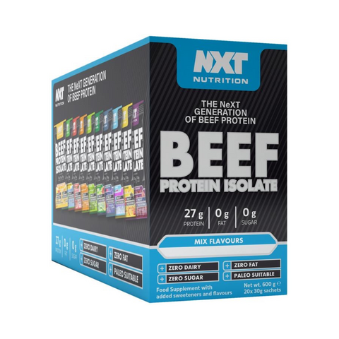 NXT NUTRITION - BEEF PROTEIN ISOLATE SAMPLE BOX (20 X 30G)